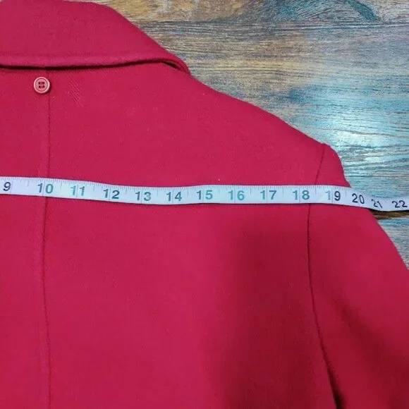 Talbots VTG Gloverall English Country Side Wool Duffle Coat Barbiecore Womens 10 - Picture 14 of 15